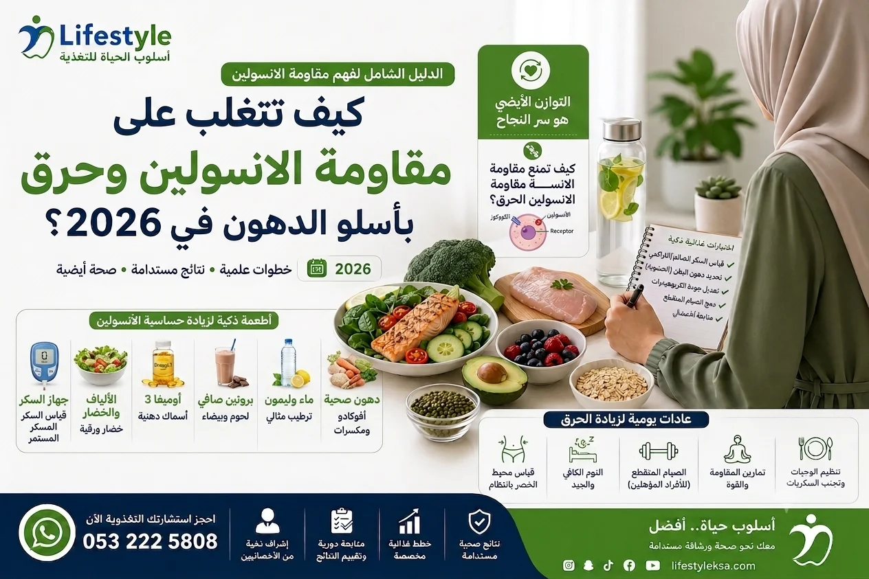 مقاومة الانسولين والوزن - تأثر الأنسولين على الحرق وتخزين الدهون
