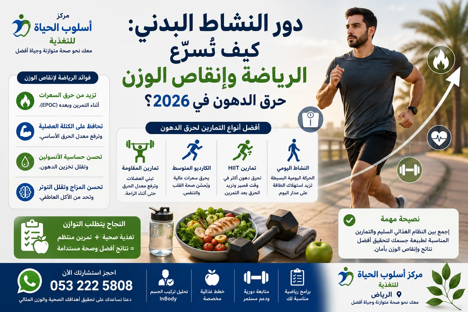 دور النشاط البدني في الرياضة وإنقاص الوزن الرياضة وإنقاص الوزن