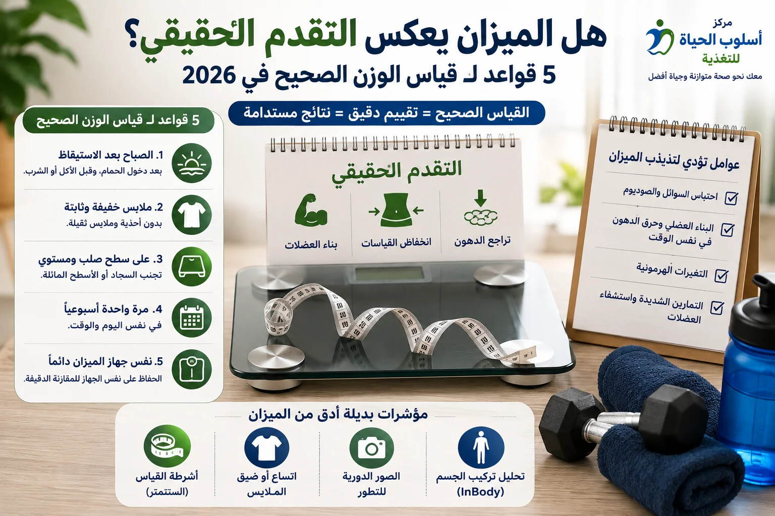 قياس الوزن الصحيح